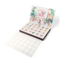 Calendriers de l'Avent personnalisés avec logo, 24 jours, en papier couché, forme personnalisée, plateau de qualité alimentaire pour médicaments, pilules et autres utilisations