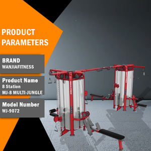 <span class=keywords><strong>Gimnasio</strong></span> comercial Equipo de fitness Sistema de <span class=keywords><strong>polea</strong></span> de Estación múltiple Entrenador de funciones 8 estaciones Multi-Jungle - Product Image 2