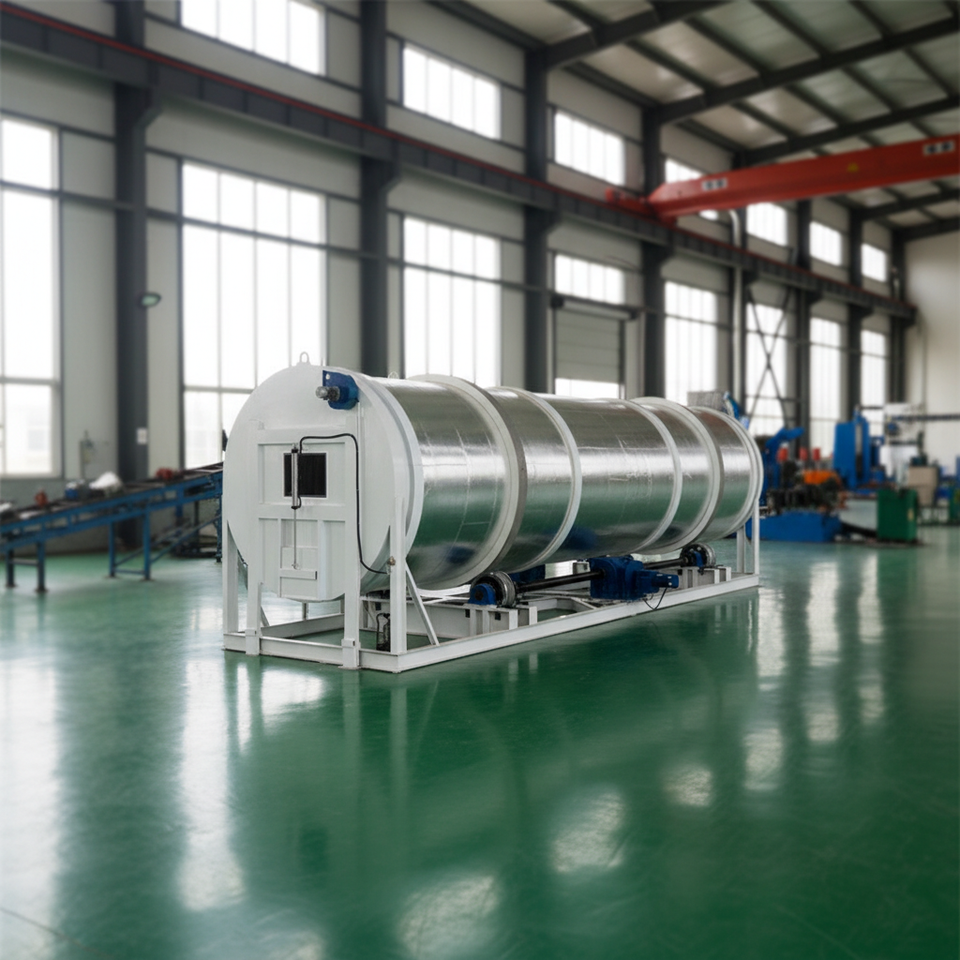 Continuous Fermentating Machine BK Industrial Drum Fermentation Equipment Continuous Compost Turner ...