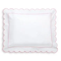 Taies d'oreiller brodées blanches pour bébé, héritage de la maternité, vierges avec bordure festonnée, 12x16 pouces, support d'oreiller, monogramme personnalisé