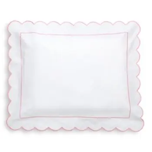 Federe Ricamate Bianche per Cameretta Neonato <span class=keywords><strong>con</strong></span> <span class=keywords><strong>Bordo</strong></span> Smerlato 12x16 Pollici Supporto per <span class=keywords><strong>Cuscino</strong></span> Personalizzabile <span class=keywords><strong>con</strong></span> Monogramma - Product Image 2