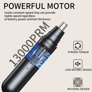 Tondeuse Nez et Oreilles 2-en-1 Unisexe en Métal Rechargeable pour l'Approvisionnement Transfrontalier - Product Image 4