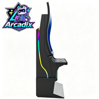 Machine d'arcade sur pied à écran tactile incurvé 4K de 43 pouces, borne multi-jeux à monnayeur pour salle de jeux et centre de divertissement
