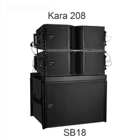 Système Line Array professionnel de vente chaude double subwoofer passif de 10 pouces de 18 pouces pour les bars événements étapes spectacles