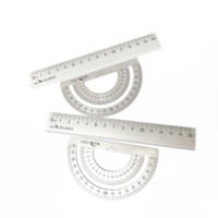 Règle flexible en métal à courbe française, triangle et droite, 30 cm