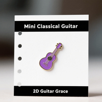 Broche en gros logo personnalisé émail doux dur musique épingle Badges guitare insigne épingles guitare épingles guitare épinglettes