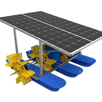 Aérateur à roue à aubes motorisé solaire Kapud 1,8 kW pour aquaculture industrielle à grande échelle de poissons et crevettes, hautement automatisé