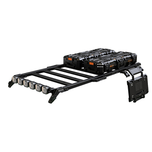 Portapacchi in Alluminio e Acciaio Inox per Fuoristrada, Kit Pannello di Stoccaggio per Finestrino Laterale e Posteriore Bronco Wrangler con Piattaforma Molle - Product Image 2