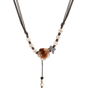 Collar de Rosas Tejidas, No se Destiñe, para Mujer, Verano 2026, Nuevo Estilo <span class=keywords><strong>Chino</strong></span>, Accesorios, <span class=keywords><strong>Cadena</strong></span> de Clavícula de Alta Calidad - Product Image 5