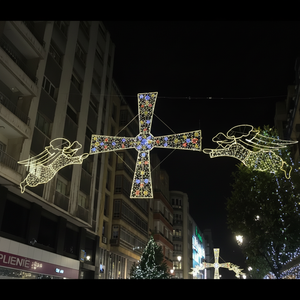 Luces LED para el Festival de la Cruz de Pascua, Iluminación Navideña para Exteriores Resistente al Agua IP65 - Product Image 1