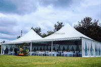 Carpa de Jardín para Eventos Deportivos, Carpa Impermeable de PVC para Bodas y Fiestas, Carpa de Aluminio para Ferias Comerciales y Exposiciones de 6x6, 8x8, 10x10m
