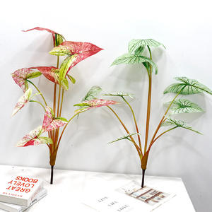 Cross-Border Turtle Back Fairy Taro Leaf Decoración <span class=keywords><strong>de</strong></span> pared Simulación <span class=keywords><strong>de</strong></span> plantas verdes con sensación <span class=keywords><strong>de</strong></span> vegetación artificial - Product Image 4