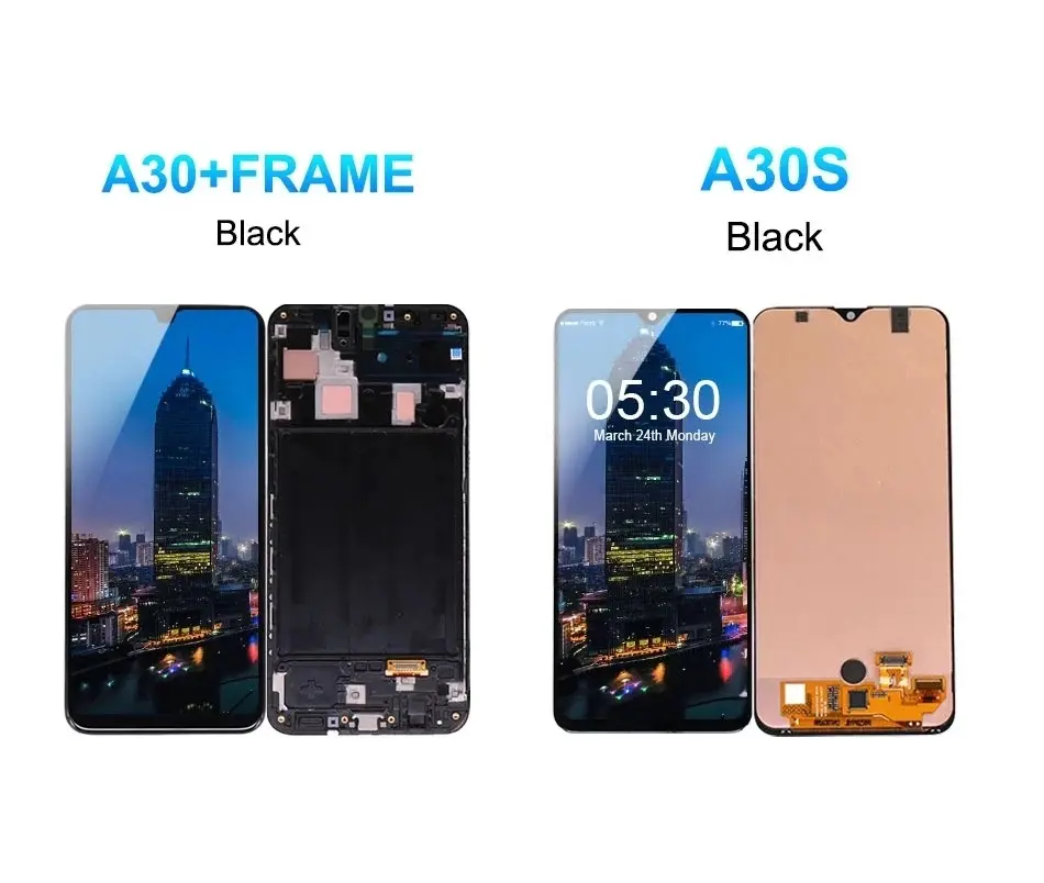 Assemblage Écran tactile Vente en gros Original pour Samsung Galaxy A10 A10S A20 A20S A30 A30S A40 A50 A60 A70 Téléphone portable Écran Lcd