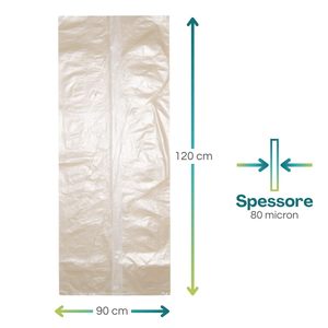 Sacchi per la Spazzatura Paluplus 90x120cm, 80 Micron di Spessore, Grandi e Resistenti, Colore Ambra, Confezione da 135 - Product Image 2
