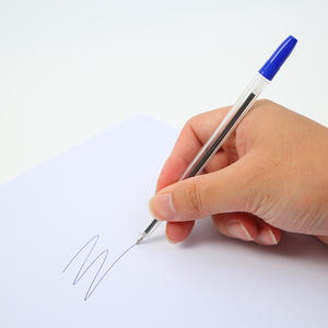 Pulpen Plastik Logo Kustom Termurah Grosir Laris Manis 3 Warna dengan Tutup - Product Image 3