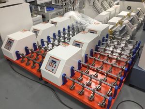 ASTM เครื่องวัดความยืดหยุ่นใน D813ของรองเท้าหนังเครื่องทดสอบความยืดหยุ่นของหนังเครื่องทดสอบความต้านทานแรงบิดของหนัง - Product Image 5