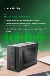 1100VA <span class=keywords><strong>APC</strong></span> <span class=keywords><strong>UPS</strong></span> ของแท้ BX1100CI-CN 660W 230V พร้อมแบตเตอรี่ตะกั่วกรดยาว1.16ม. สำหรับใช้ในบ้าน - Product Image 6