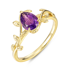 Anillo de Plata de Ley 925 de Alta Calidad para Mujer, Anillo Noble Chapado en Oro con Piedra de Lujo, Joyería Moyu - Product Image 2