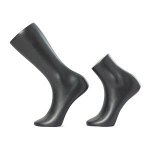 Maniquí <span class=keywords><strong>de</strong></span> Pie Negro Femenino y Masculino para Exhibición <span class=keywords><strong>de</strong></span> Calcetines - Product Image 1
