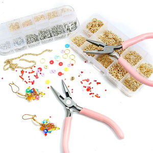 Großhandel Schmuckzangen Werkzeuge Ausstattung Lange Nadel Runde Flache Gebogene Schneidzange Schere Pinzette für DIY Schmuckherstellungswerkzeug - Product Image 6