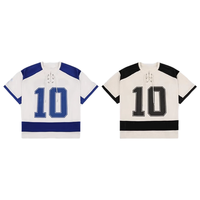 Jersey Hoki Es Unisex Cepat Kering Bernapas, Bordir Custom, Seragam Tim OEM, Sublimasi