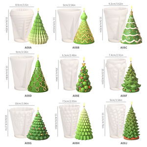 Moule en Silicone 3D pour Fondant, Moules en Silicone pour Décoration, Moule pour Barre de Chocolat, Moule en Silicone pour Bougie Arbre de Noël - Product Image 2