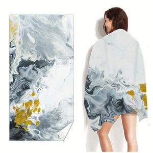 Serviettes de plage extra larges en coton 100% avec impression personnalisée du logo - Product Image 4