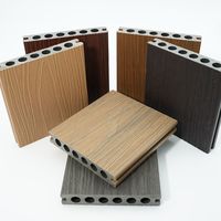 Terrasse extérieure en composite WPC moderne 140x23mm, co-extrusion, imperméable, écologique, grain de bois lisse