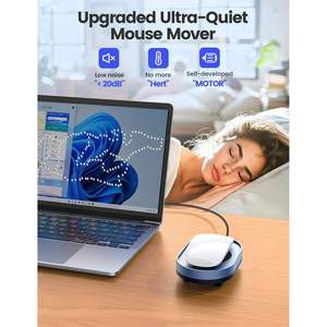 Vaydeer Mouse Mover M4 Dispositif de mouvement optique sans pilote, alimenté par batterie, agitateur de souris bleu marine en stock - Product Image 6