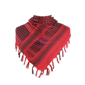 カスタムハンティングアウトドアコットンレッドホワイトシェマーパレスチナアラブスカーフスカーフメンズ - Product Image 2