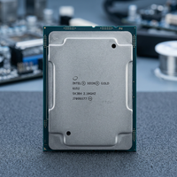 Processeur Xeon Gold 6152 22 cœurs 64 bits 3 Mo de cache L3 2,1 GHz compatible DDR4 LGA2011 SR3B4 12 nm pour serveur de virtualisation, occasion, neuf en stock