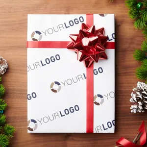 Papel de regalo con logotipo impreso personalizado Papel de seda para ropa para caja de regalo