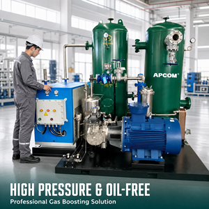 Compresseur à piston spécial haute pression sans huile pour gaz, compresseur de surpression d'oxygène 20-80 M/min, à économie d'énergie - Product Image 1