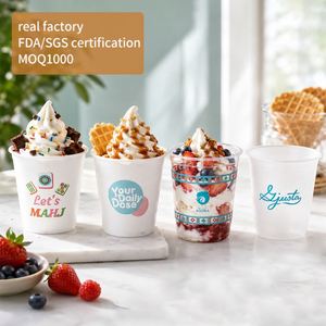Vaso Desechable de Plástico PP de 12oz y 90mm de Calibre para Bebidas de Té de Frutas Frescas, con Sellado a Prueba de Fugas y Marca Personalizada - Product Image 1
