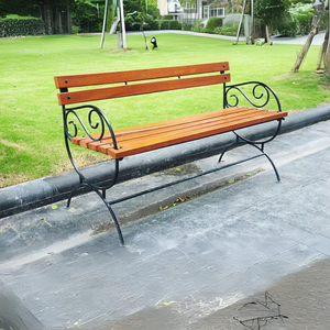 Wrought Iron Contemporary Patio Garden <b>Bench</b> Outdoor Furniture Factory Direct Sale Antique <b>Metal</b> Chair Brand TTD - Product Image 6