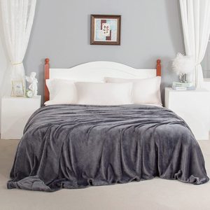 Venta al por mayor portátil pesado personalizado manta de franela poliéster sólido Navidad felpa patrón de puntos Uso de invierno hospitales hogares - Product Image 1