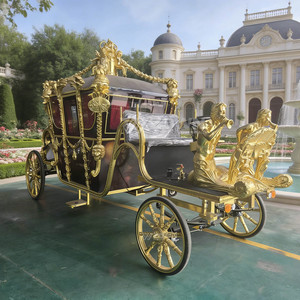 Calèche royale électrique de luxe à 4 roues pour événements touristiques, attractions et tournages – Couleur personnalisable - Product Image 6