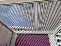 Kits de système de toiture à lamelles imperméables en aluminium pour pergola extérieure, gazebo de jardin, toiture bioclimatique