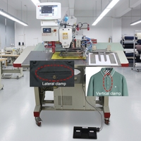 Machine de découpe laser et de couture pour collets de polos, chemises, uniformes, vêtements, pantalons, jeans et poches