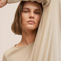 Nouveauté 2024 Pull en tricot à col long personnalisé en couleur, décontracté pour l'automne, en viscose et PBT respirant et infroissable pour femme