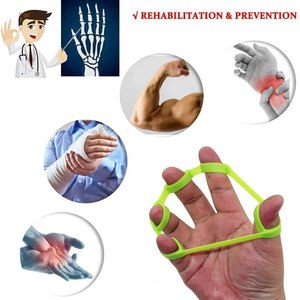 Five-Finger Silicone Expander Gym Hand Grip Wrist Stretcher Resistance <b>Band</b> Elastic Strength Trainer <b>Exercise</b> Finger - Product Image 4
