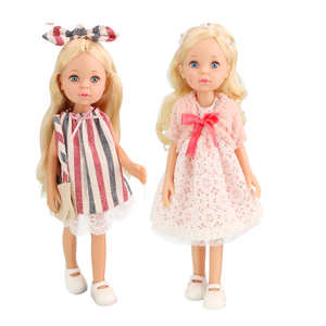 FiveStar 14 Inch Fashion Beauty Girl <strong>Reborn</strong> Doll <strong>Full</strong> <strong>Body</strong> Soft <strong>Silicone</strong> with Fabric Clothes 35cm Baby Doll Gift for Girls - Product Image 6