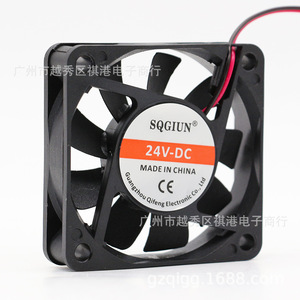 Ventilateur de refroidissement DC Sqgiun 6015 60x60x15mm 24V pour la dissipation de chaleur des machines - Product Image 1