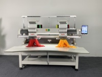 Máquina de Bordar Comercial de 2 Cabezas, Área de Trabajo Súper Grande de 500*800 mm, Alta Eficiencia para Prendas Terminadas