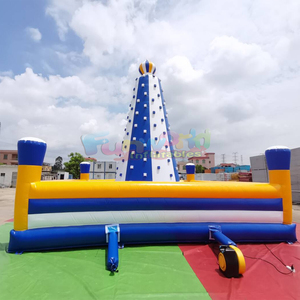 Juego inflable gigante de escalada en pared para desafíos deportivos en carnavales, ideal para fiestas al aire libre. - Product Image 6