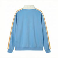 Nouvelle veste de survêtement vintage patchwork pour homme 2026, col montant zippé, sweat-shirt décontracté streetwear, uniforme scolaire rapide