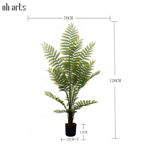 Oh Arts Proveedor Venta 120cm de altura Planta de <span class=keywords><strong>Jacaranda</strong></span> Artificial Planta de suelo <span class=keywords><strong>tropical</strong></span> para decoración de interiores - Product Image 2
