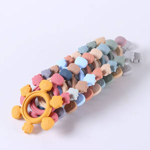 Silikon bebek dişlikleri yumuşak oyuncaklar çocuk ürünleri el kavrama hayvan Bite oyuncaklar için uygun kabartma ısırma anne bebek ürünleri - Product Image 3