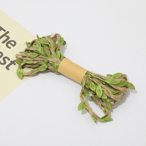 Simulazione artificiale canapa verde juta juta corda cordoncino cordino nastro per regalo e decorazioni fiori e piante - Product Image 4