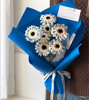 Papier d'emballage mat épais pour bouquets de fleurs fraîches, matériel d'emballage pour fleuristes, vente en gros